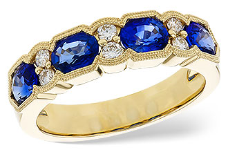 A216-44987: LDS WED RG 1.72 SAPPHIRE 1.90 TGW (5x4MM SAPP)