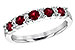 A217-28632: LDS WED RG .66 RUBY .83 TGW