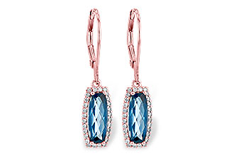 A217-33123: EARR 2.10 LONDON BLUE TOPAZ 2.28 TGW