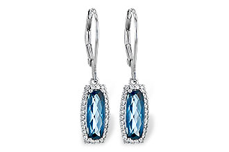 A217-33123: EARR 2.10 LONDON BLUE TOPAZ 2.28 TGW