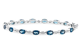 A217-33178: BRACELET 7.20 LONDON BLUE TOPAZ 7.36 TGW