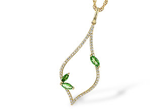 A217-34078: NECK .35 GREEN GARNET .55 TGW