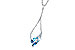 A300-04041: NECK .82 BLUE TOPAZ 1.05 TGW