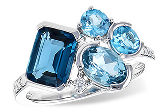 A300-06769: LDS RG 3.08 BLUE TOPAZ TW 3.15 TGW
