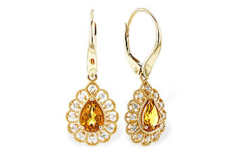 A300-94078: EARR .74 TW CITRINE .90 TGW