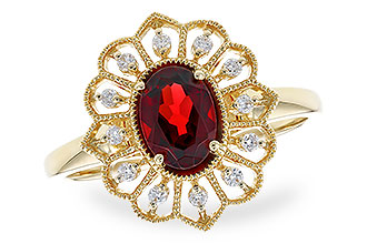 A300-94087: LDS RG .80 GARNET .92 TGW (7x5MM GAR)