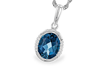 A300-94978: NECK 1.90 TW LONDON BLUE TOPAZ 1.93 TGW (9x7 LBT)