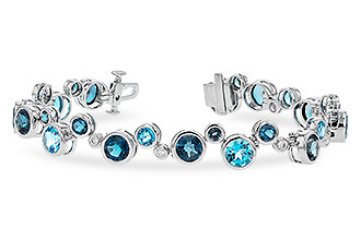 A300-95832: BRACELET 15.65 TW BLUE TOPAZ 15.95 TGW