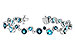 A300-95832: BRACELET 15.65 TW BLUE TOPAZ 15.95 TGW