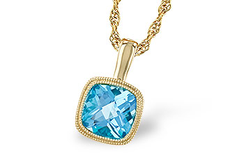 A300-96814: NECKLACE 1.10 CT BLUE TOPAZ