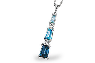 A301-85850: NECKLACE 2.60 TW BLUE TOPAZ 2.65 TGW