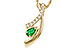 A301-87650: NECKLACE .17 EMERALD .34 TGW (5x3 EMER)