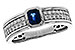 A301-88623: LDS RG .55 SAPPHIRE .88 TGW (5x4MM SA)