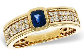 A301-88623: LDS RG .55 SAPPHIRE .88 TGW (5x4MM SA)