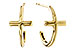 A301-89469: GOLD EARRINGS (14MM)