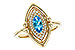 A301-90387: LDS RG .54 BLUE TOPAZ .70 TGW (8x4MM BT)