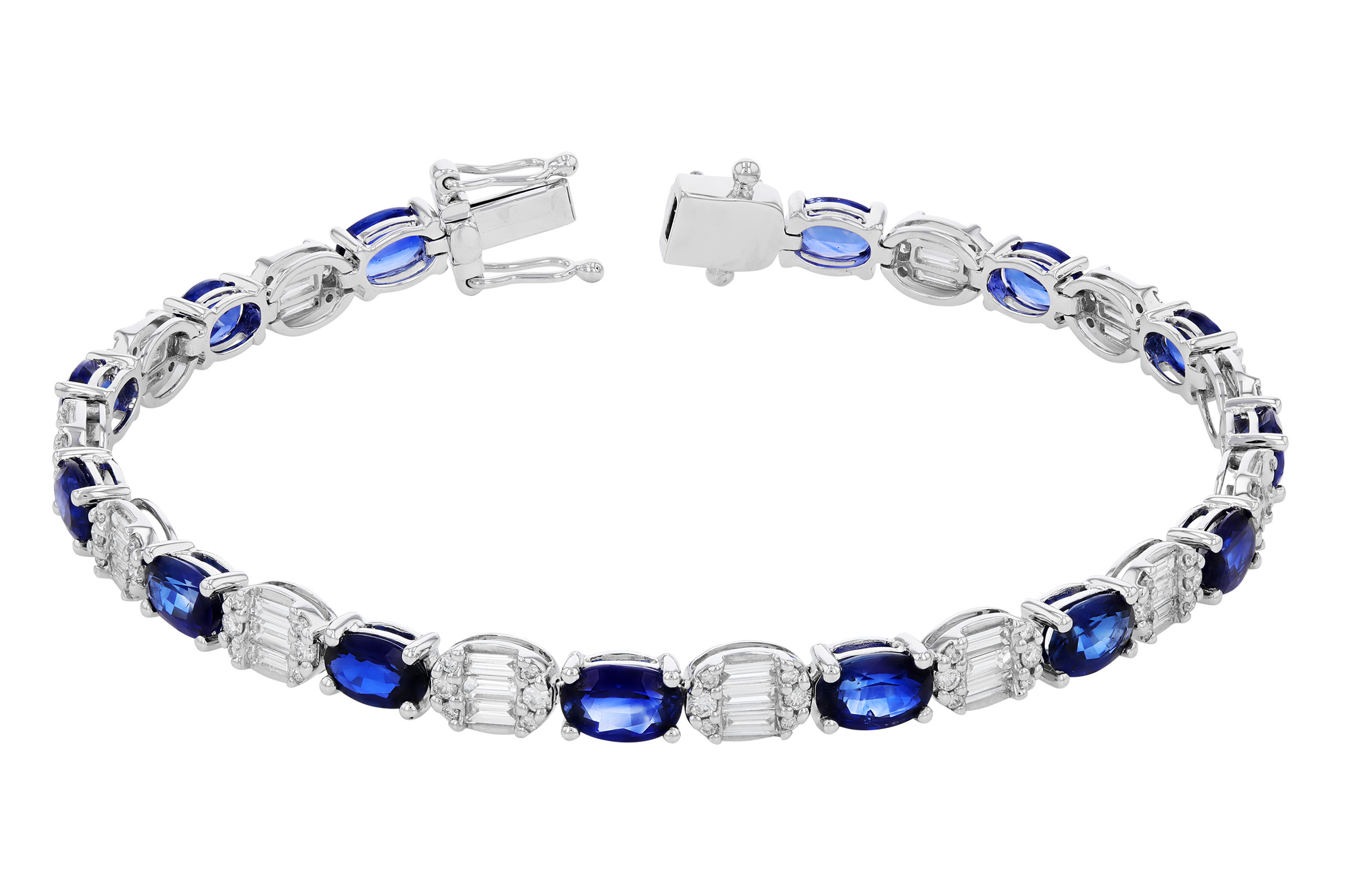 A302-74087: BRACELET 7.28 TW SAPPHIRE 8.98 TGW (7")