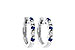 B028-21296: EARRINGS .17 SAPP .26 TGW