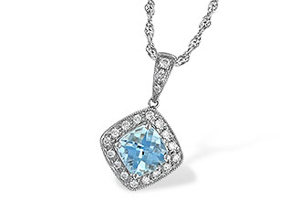 B033-64032: NECKLACE .80 AQUA .93 TGW