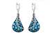 B214-59478: EARR 6.86 BLUE TOPAZ 7.05 TGW