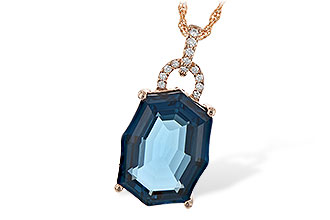 B216-44996: NECK 11.75 LONDON BLUE TOPAZ 11.85 TGW