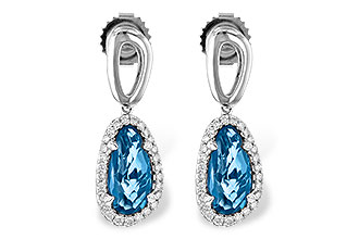 B217-34923: EARR 4.05 LONDON BLUE TOPAZ 4.36 TGW
