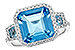 B217-34959: LDS RG 4.40 TW BLUE TOPAZ 4.60 TGW