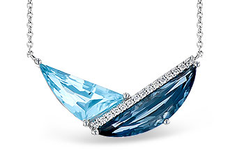 B300-03150: NECK 4.66 BLUE TOPAZ 4.75 TGW (18")