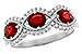 B300-04059: LDS WED RG 1.10 TW RUBY 1.35 TGW (6x4MM RUBY)