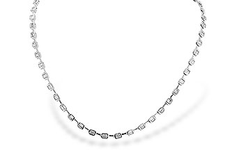 B300-95859: NECKLACE 2.05 TW BAGUETTES (17 INCHES)