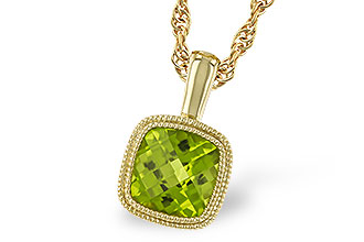 B300-96814: NECKLACE .95 CT PERIDOT