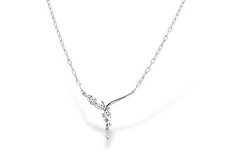 B300-97678: NECKLACE 1.22 TW FANCY CUT DIAMONDS (18")