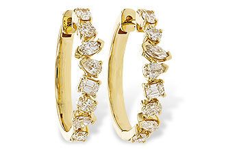 B300-99459: EARRINGS 1.15 TW FANCY CUT DIAS
