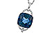 B301-83150: NECK 9.00 LONDON BLUE TOPAZ 9.20 TGW (12MM LBT)