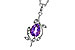 B301-84959: NECKLACE .88 AMETHYST .93 TGW (8x6MM AMY)
