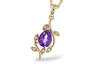 B301-84959: NECKLACE .88 AMETHYST .93 TGW (8x6MM AMY)