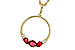 B301-85887: NECKLACE .79 RUBY .89 TGW