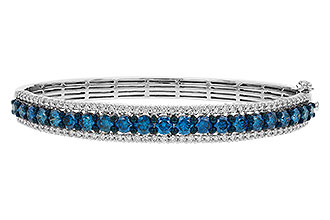 B301-86787: BANGLE 4.05 BLUE DIAS 5.50 TW