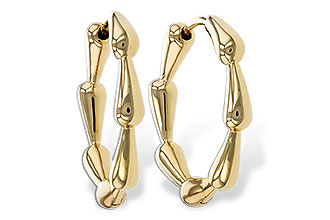 B301-87687: GOLD EARRINGS (21MM)