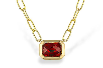 B301-87705: NECKLACE 1.45 GARNET (18")