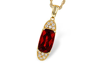 B301-88559: NECK 2.45 GARNET 2.55 TGW