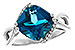 B301-88596: LDS RG 4.42 LONDON BLUE TOPAZ 4.50 TGW (10MM LBT)