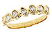 B301-88632: LDS DIA WED RG .62 TW FANCY CUT DIAS