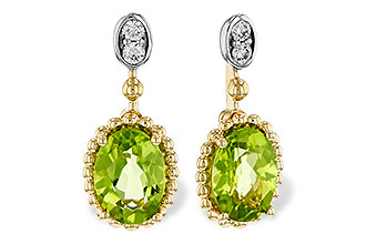 B301-89523: EARR 1.36 TW PERIDOT 1.42 TGW (7x5MM OV)