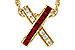 B301-90387: NECKLACE .53 TW RUBY .70 TGW