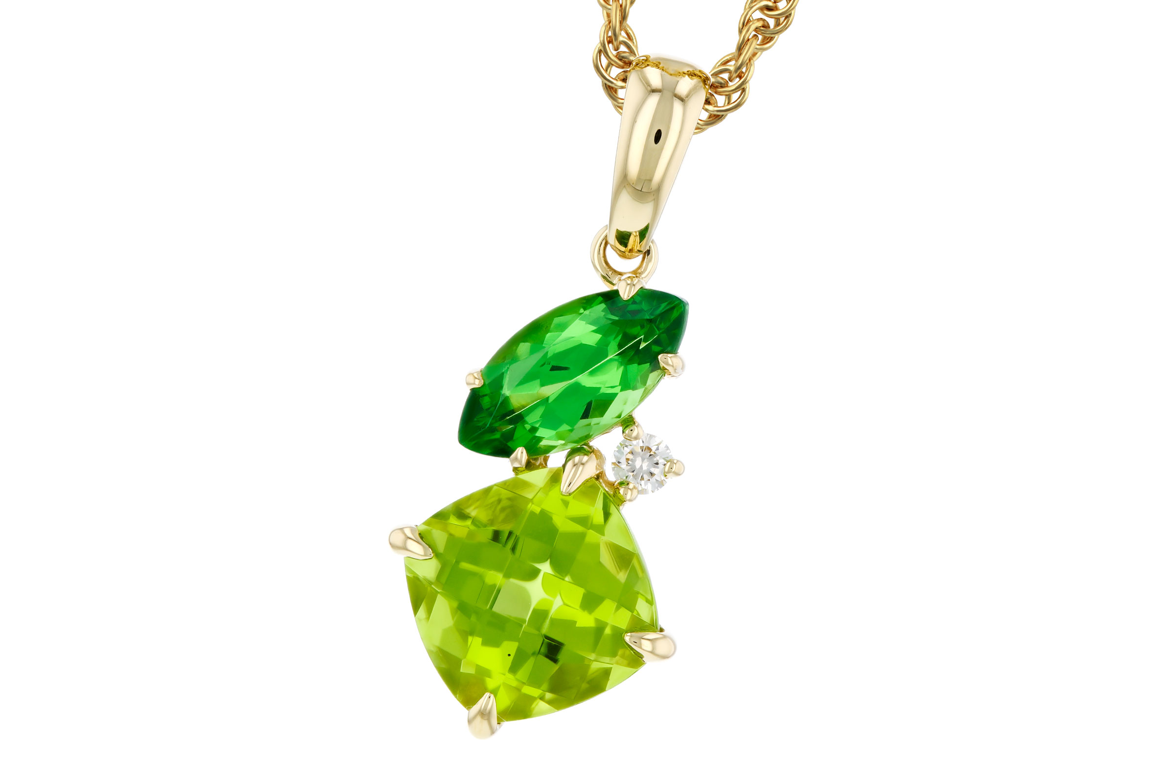 B302-75841: NECKLACE 1.97 TW SEMI-PREC (PER,TSAV) 2.00 TGW