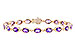 C300-93159: BRACELET 6.86 TW AMETHYST 6.90 TGW