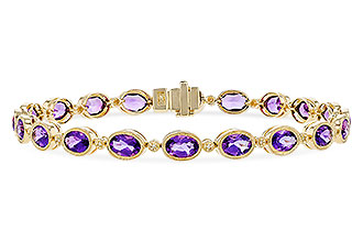 C300-93159: BRACELET 6.86 TW AMETHYST 6.90 TGW