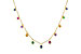 C300-97668: NECK .90 TW MULTI-COLOR SAPPH & GREEN GARNET (18")
