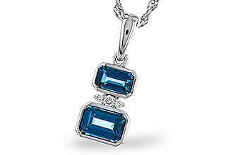 C301-84059: NECK .95 TW LONDON BLUE TOPAZ .98 TGW